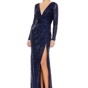 Mac Duggal Sequin Evening Gown